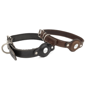 K9-V COLLARE IN VERA PELLE CON PREDISPOSIZIONE PER AIRTAG “NEMO”