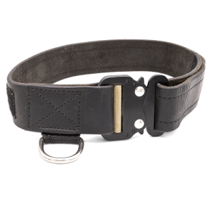 K9-V COLLARE IN VERA PELLE E VELCRO® A SGANCIO KONG “KING”